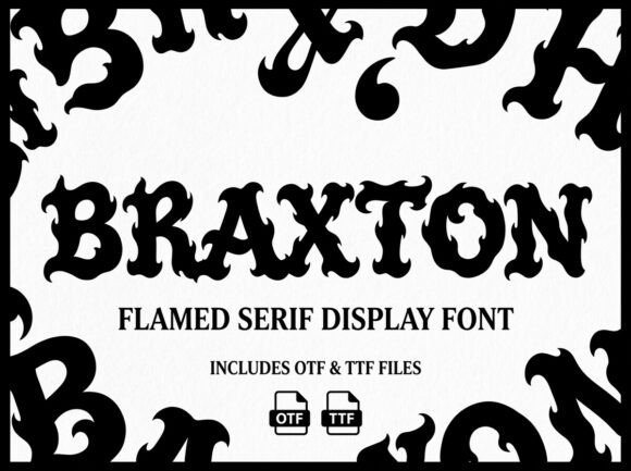 Braxton: Commanding Attention with Decorative Display Typography