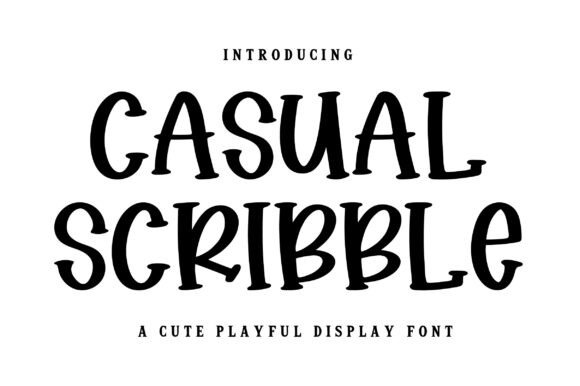 Casual Scribble: The Playful Font for Modern Design