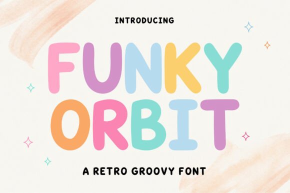 Funky Orbit: A Groovy Retro Font for Creative Design