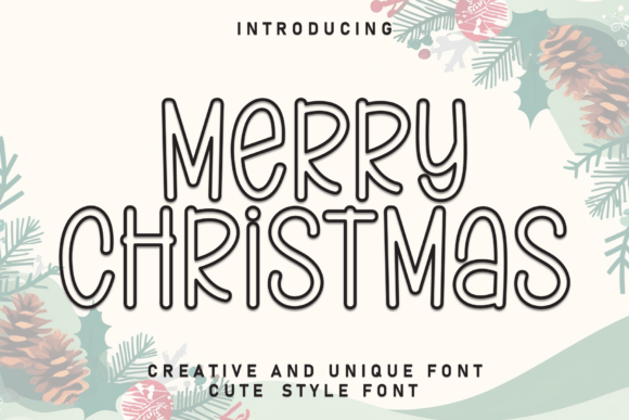 Merry Christmas Magic with Urban Meadow Font