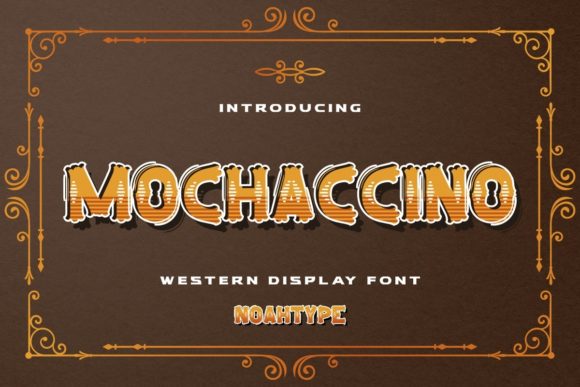 Mochaccino: Vintage Western Charm for Modern Design