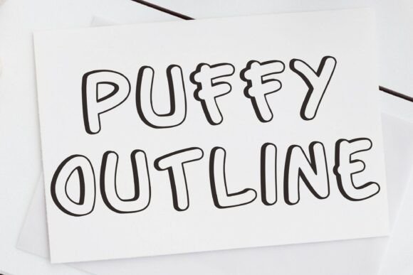 Puffy Outline: A Playful Font for Modern Design