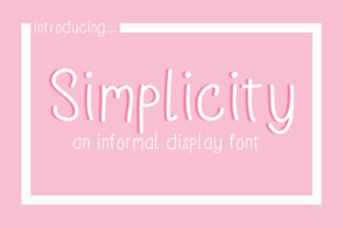 Simplicity: A Charming Display Font for Modern Design